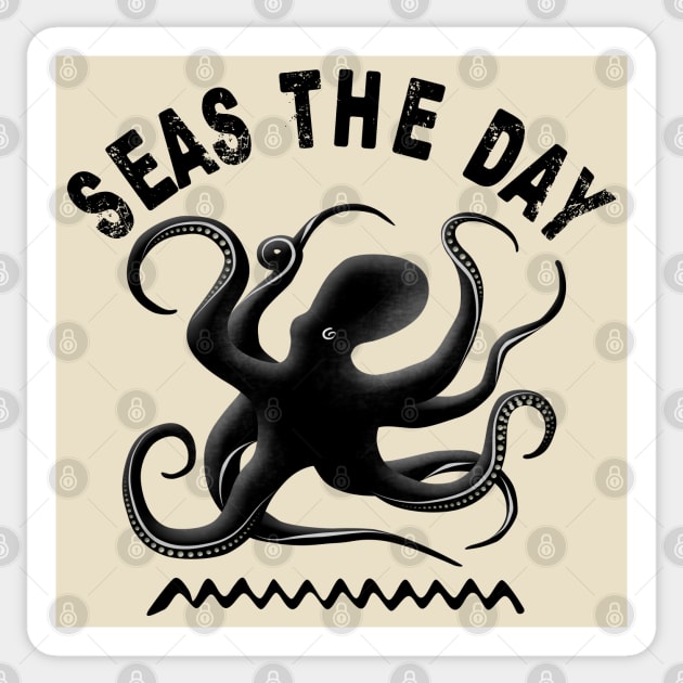 Seas The Day | Octopus Sticker by TMBTM